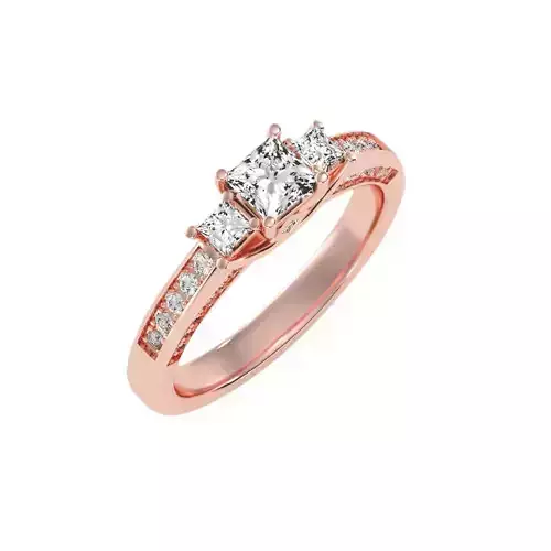 solitaire wedding engagement women ring 3dm render detail