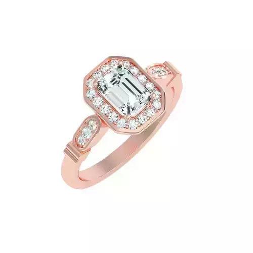 solitaire wedding engagement women ring 3dm render detail  3D print model