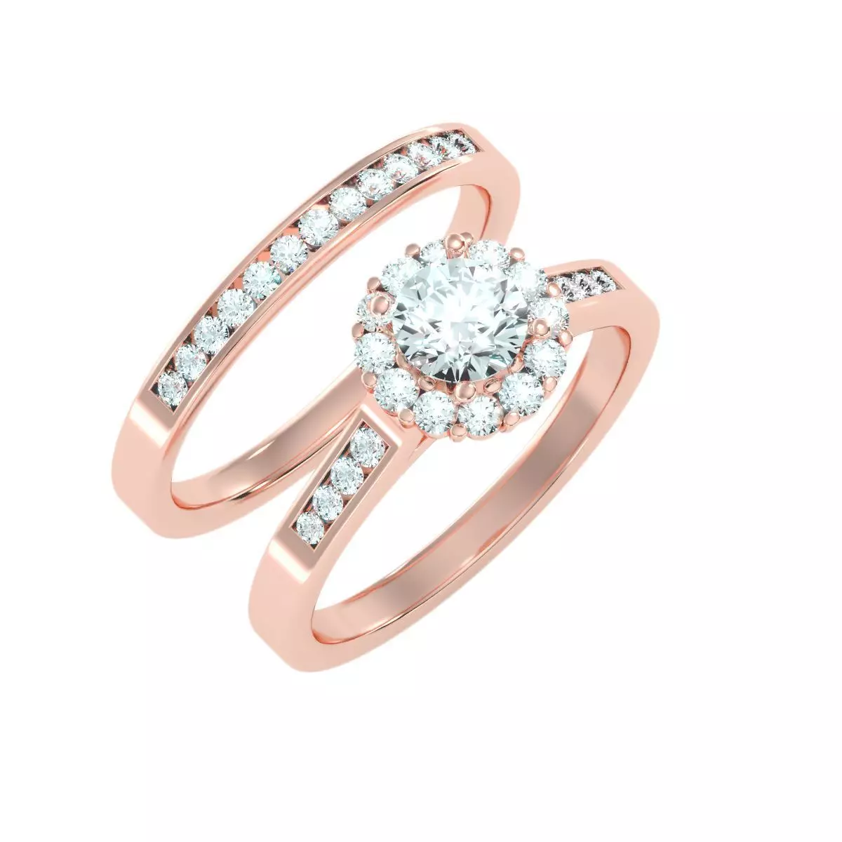 solitaire wedding engagement women ring 3dm render detail 3D print model_0