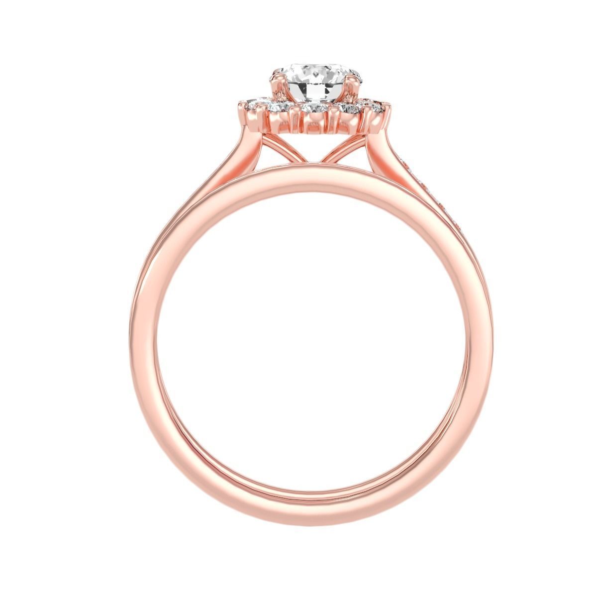 solitaire wedding engagement women ring 3dm render detail 3D print model_2