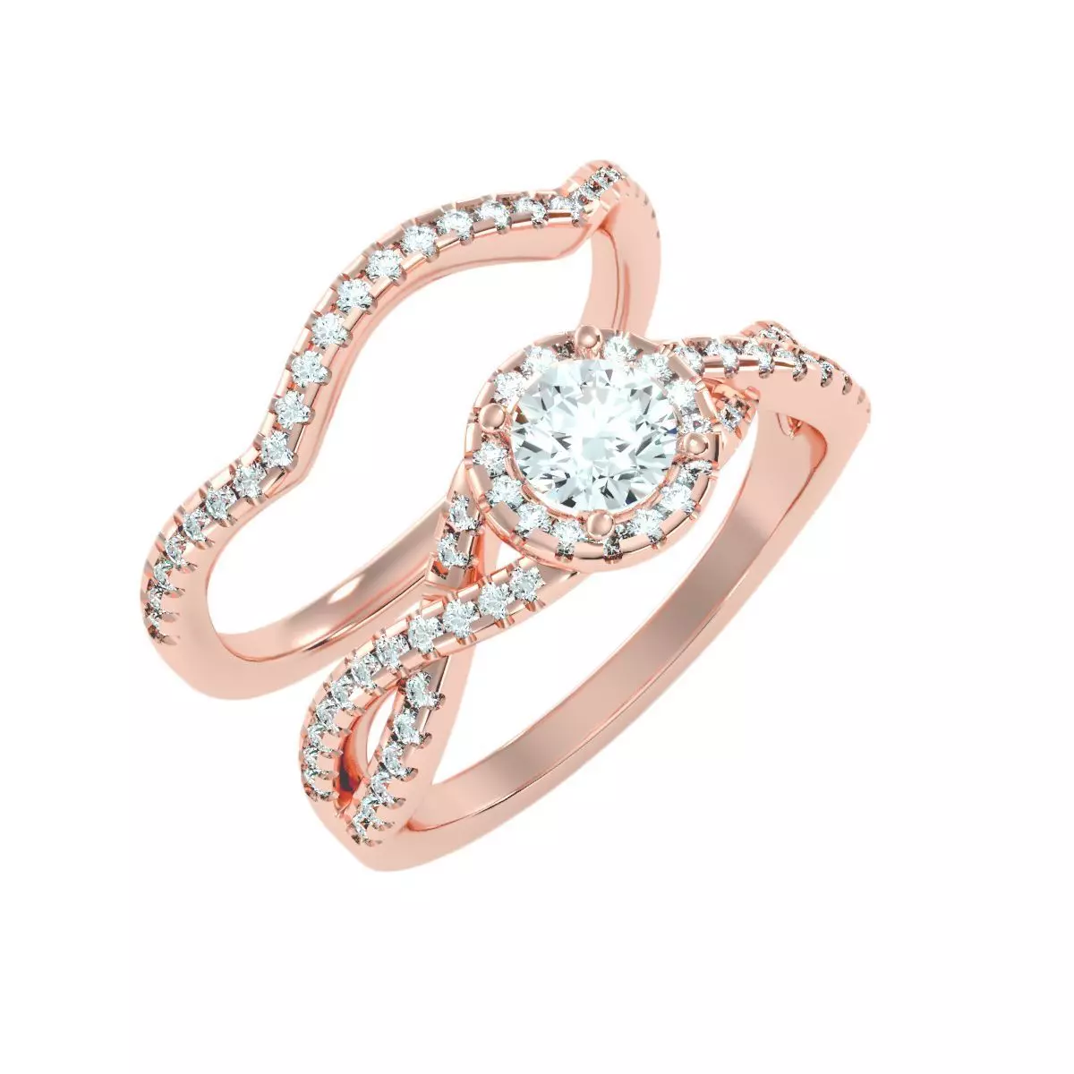 solitaire wedding engagement women ring 3dm render detail 3D print model_0