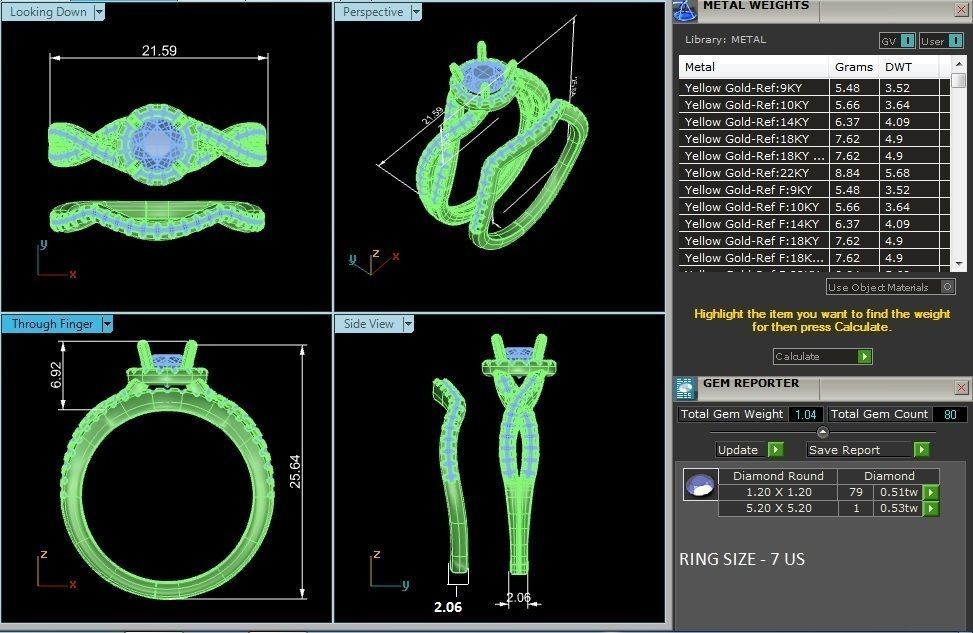 solitaire wedding engagement women ring 3dm render detail 3D print model_1