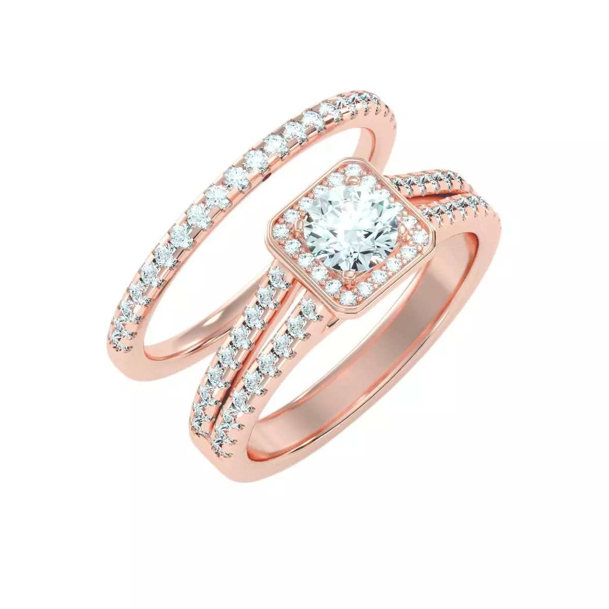 solitaire wedding engagement women ring 3dm render detail 3D print model_0