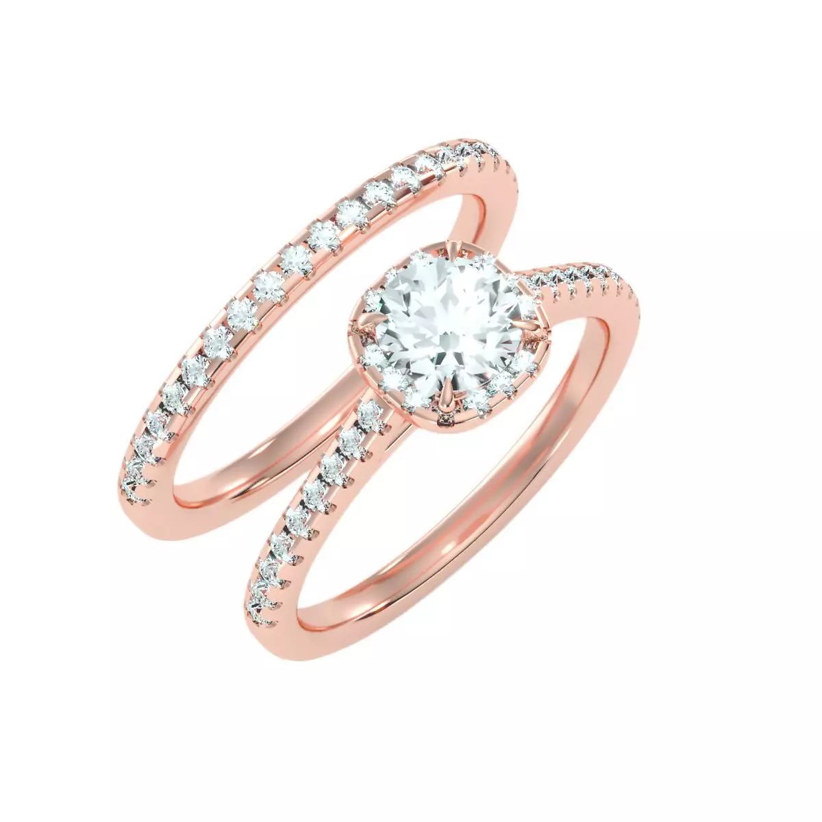 solitaire wedding engagement women ring 3dm render detail 3D print model_0