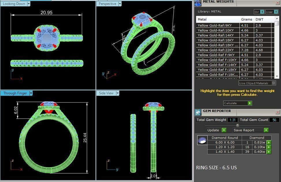solitaire wedding engagement women ring 3dm render detail 3D print model_1