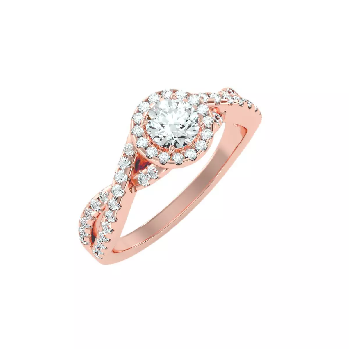 solitaire wedding engagement women ring 3dm render detail 3D print model_0