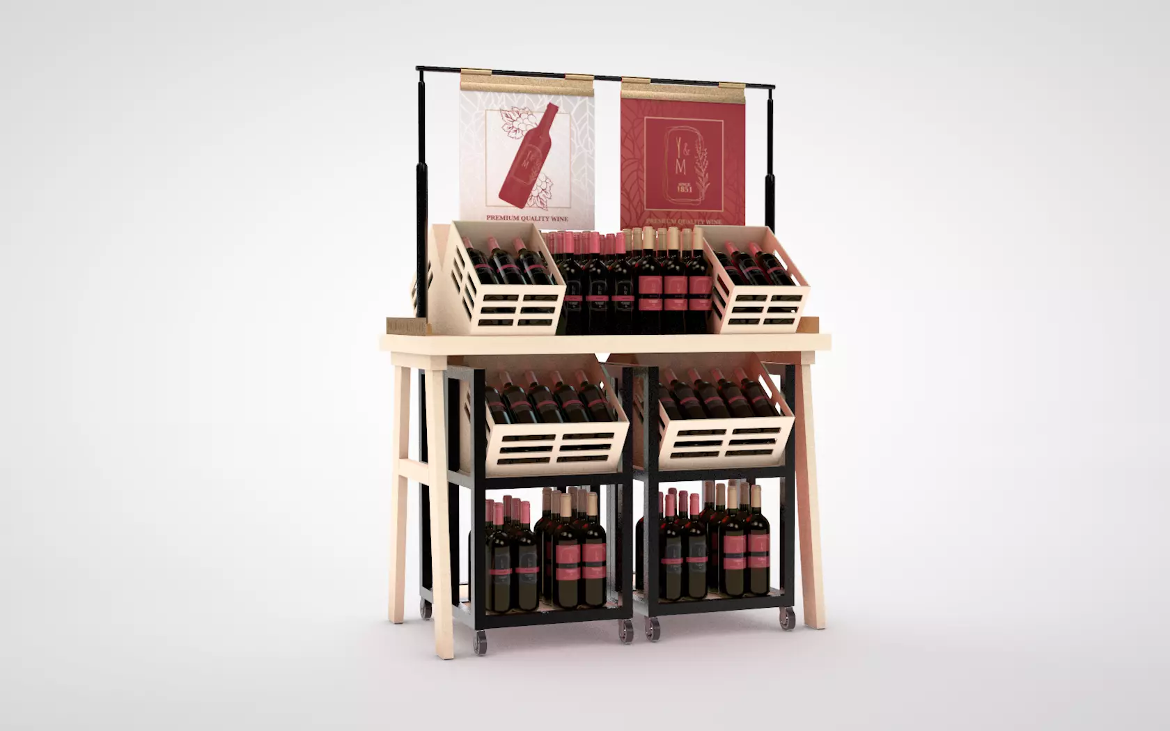 liquor display stand 3D model