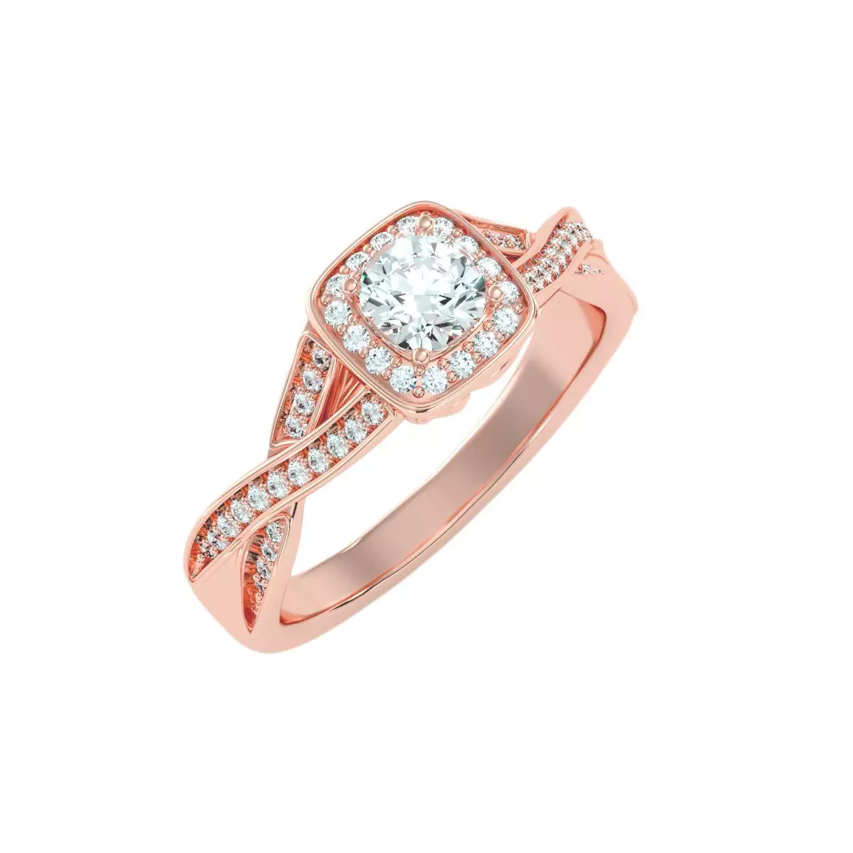 solitaire wedding engagement women ring 3dm render detail  3D print model_0