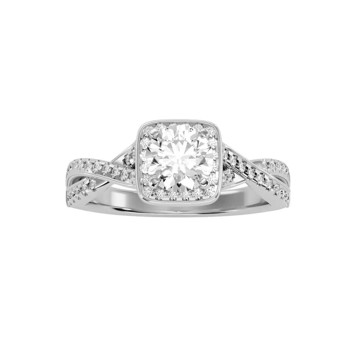 solitaire wedding engagement women ring 3dm render detail  3D print model_7