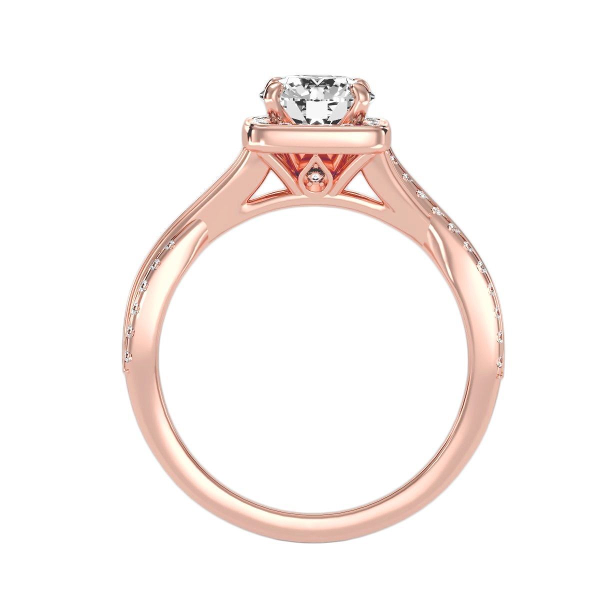 solitaire wedding engagement women ring 3dm render detail  3D print model_1
