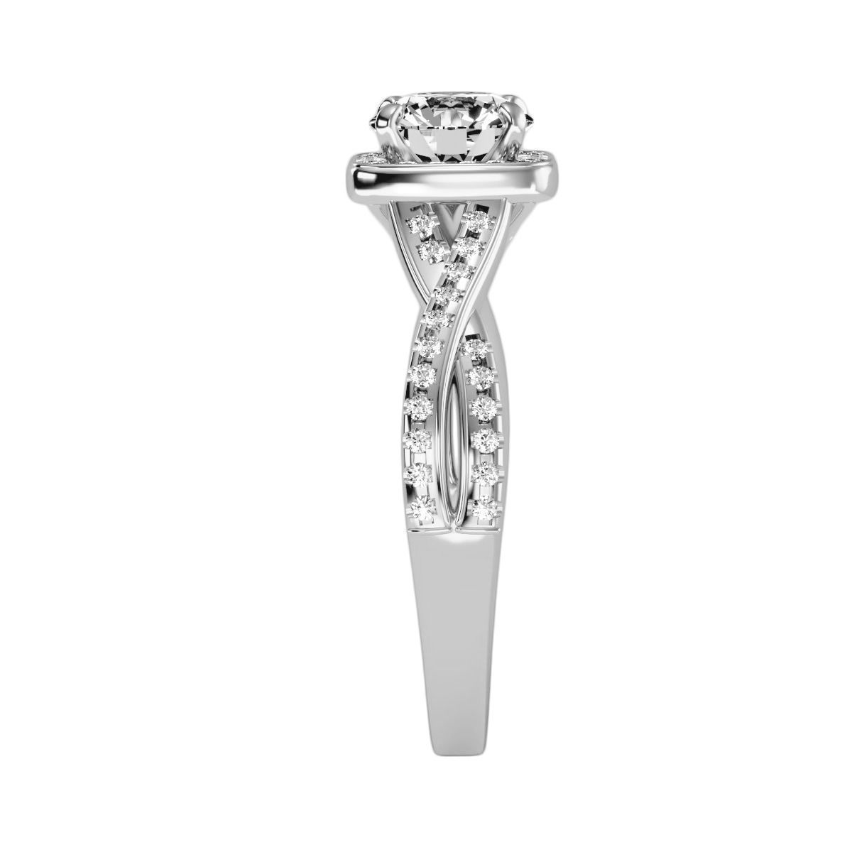 solitaire wedding engagement women ring 3dm render detail  3D print model_6