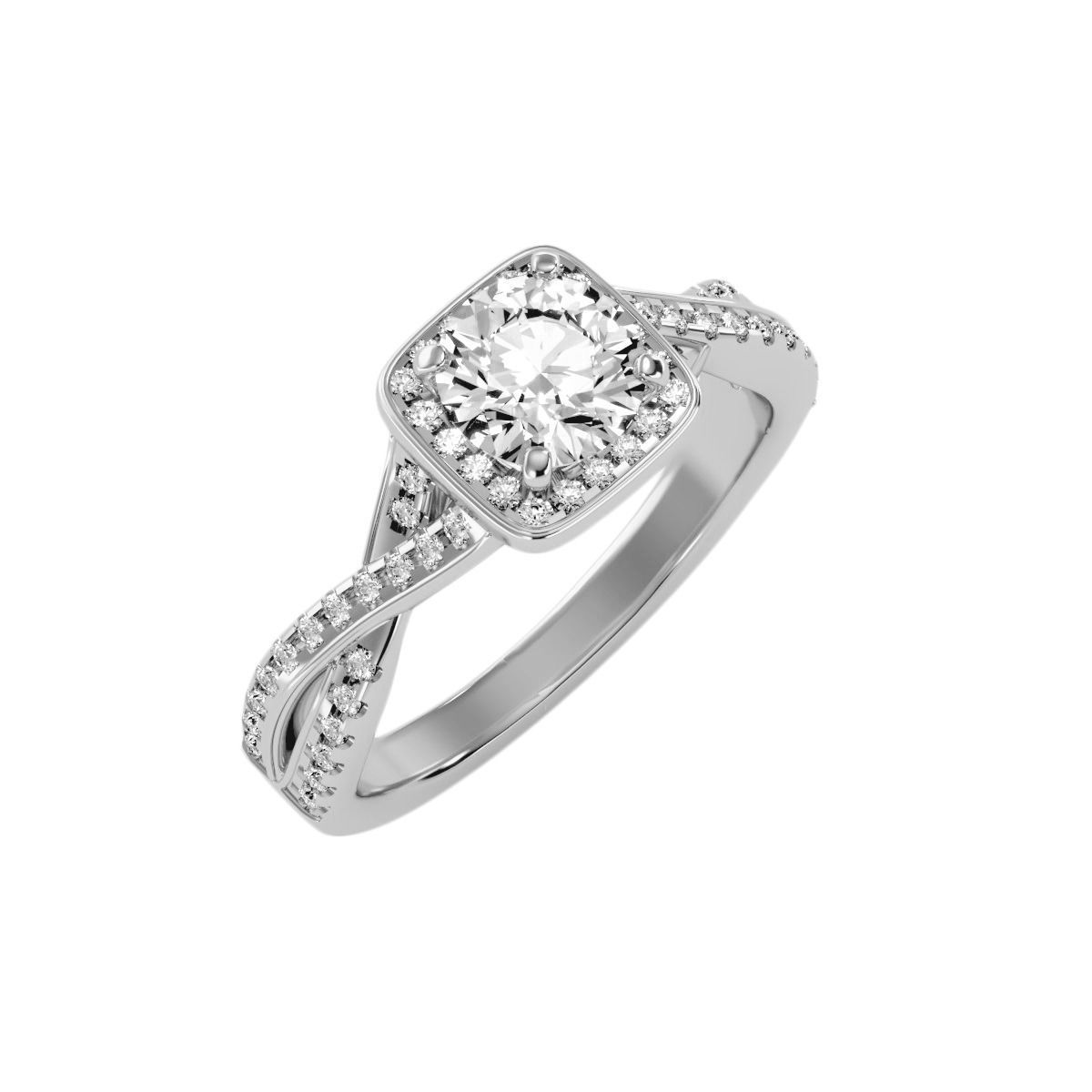 solitaire wedding engagement women ring 3dm render detail  3D print model_5