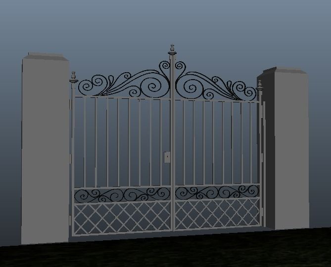 Classic gate Free 3D print model