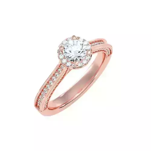solitaire wedding engagement women ring 3dm render detail