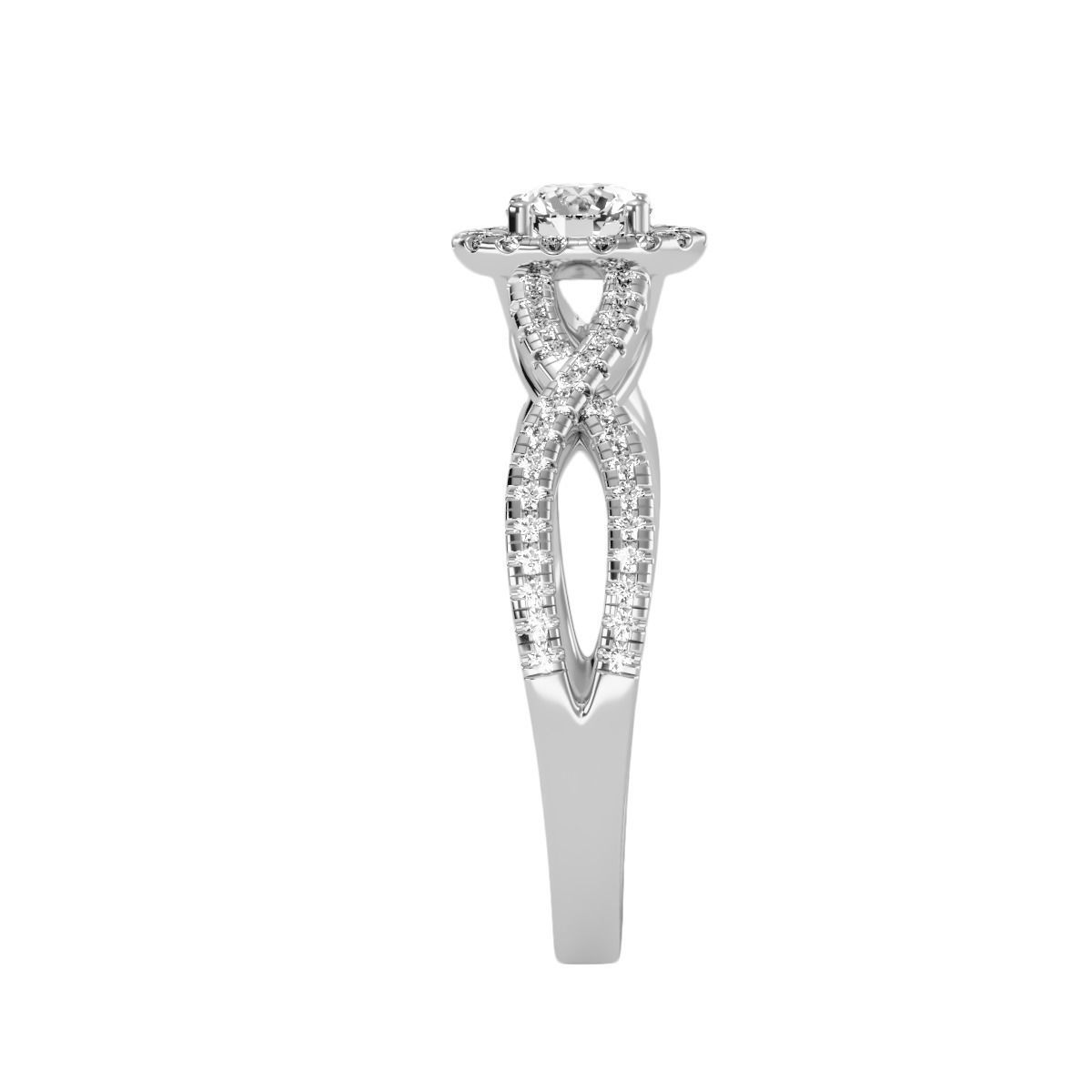 solitaire wedding engagement women ring 3dm render detail 3D print model_6