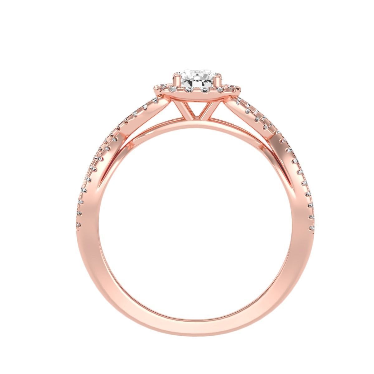 solitaire wedding engagement women ring 3dm render detail 3D print model_1