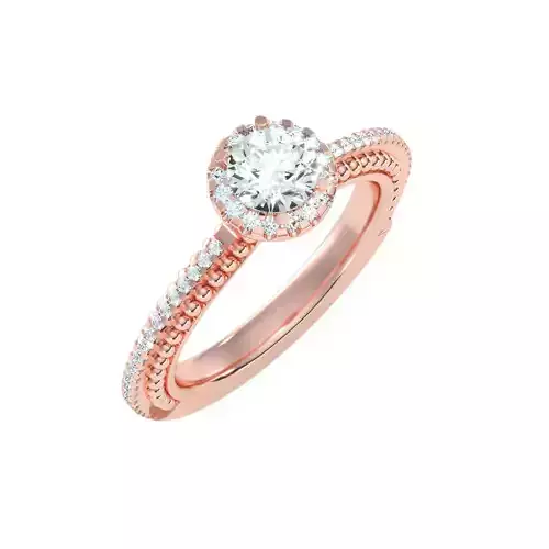 solitaire wedding engagement women ring 3dm render detail