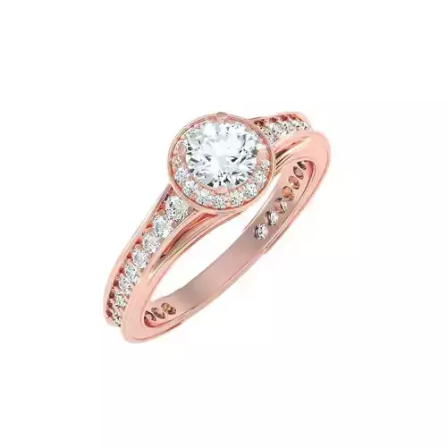 solitaire wedding engagement women ring 3dm render detail
