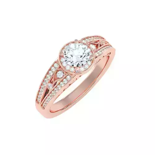 solitaire wedding engagement women ring 3dm render detail