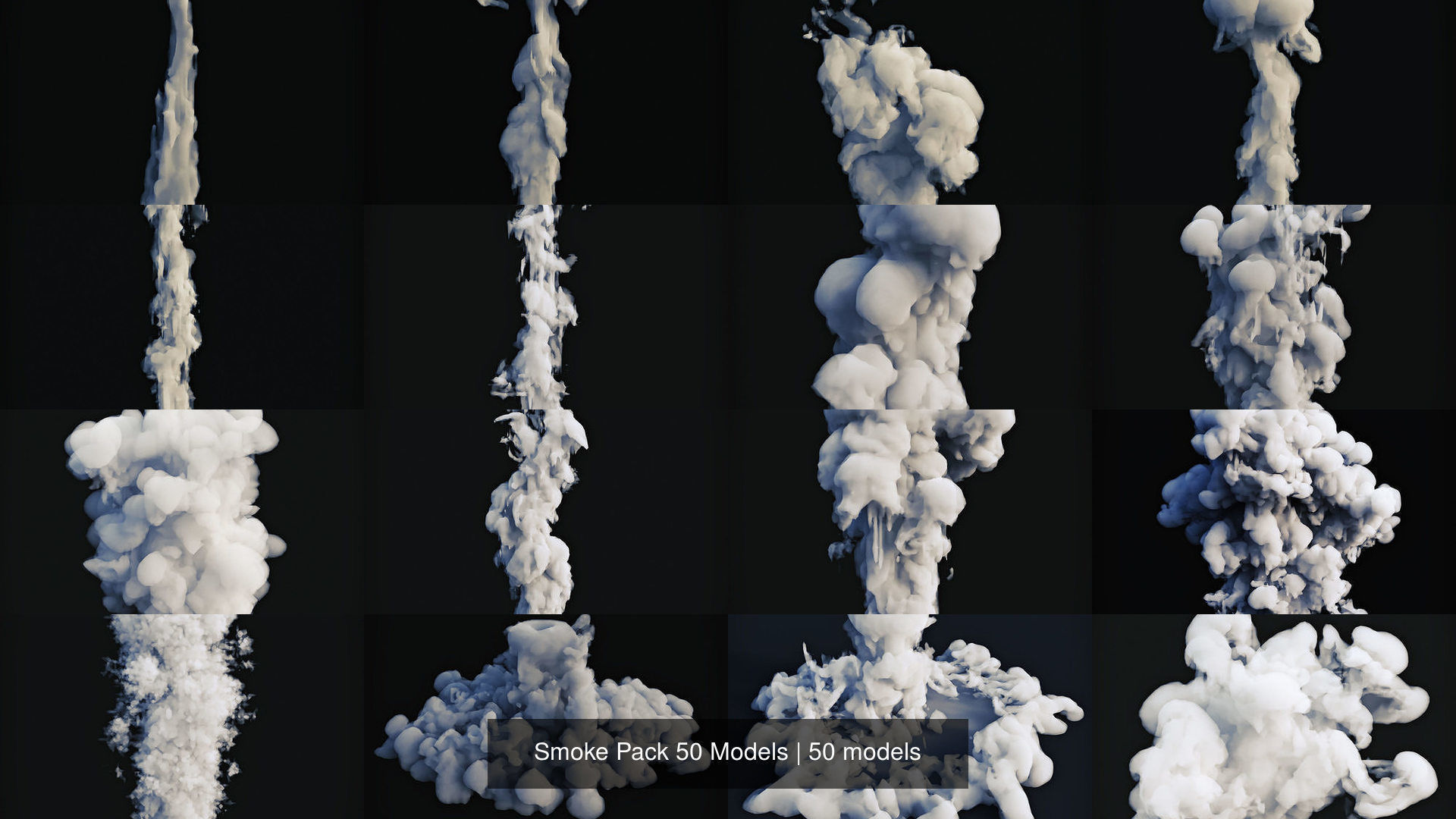 Smoke Pack 50 Models 3D Model Collection_1