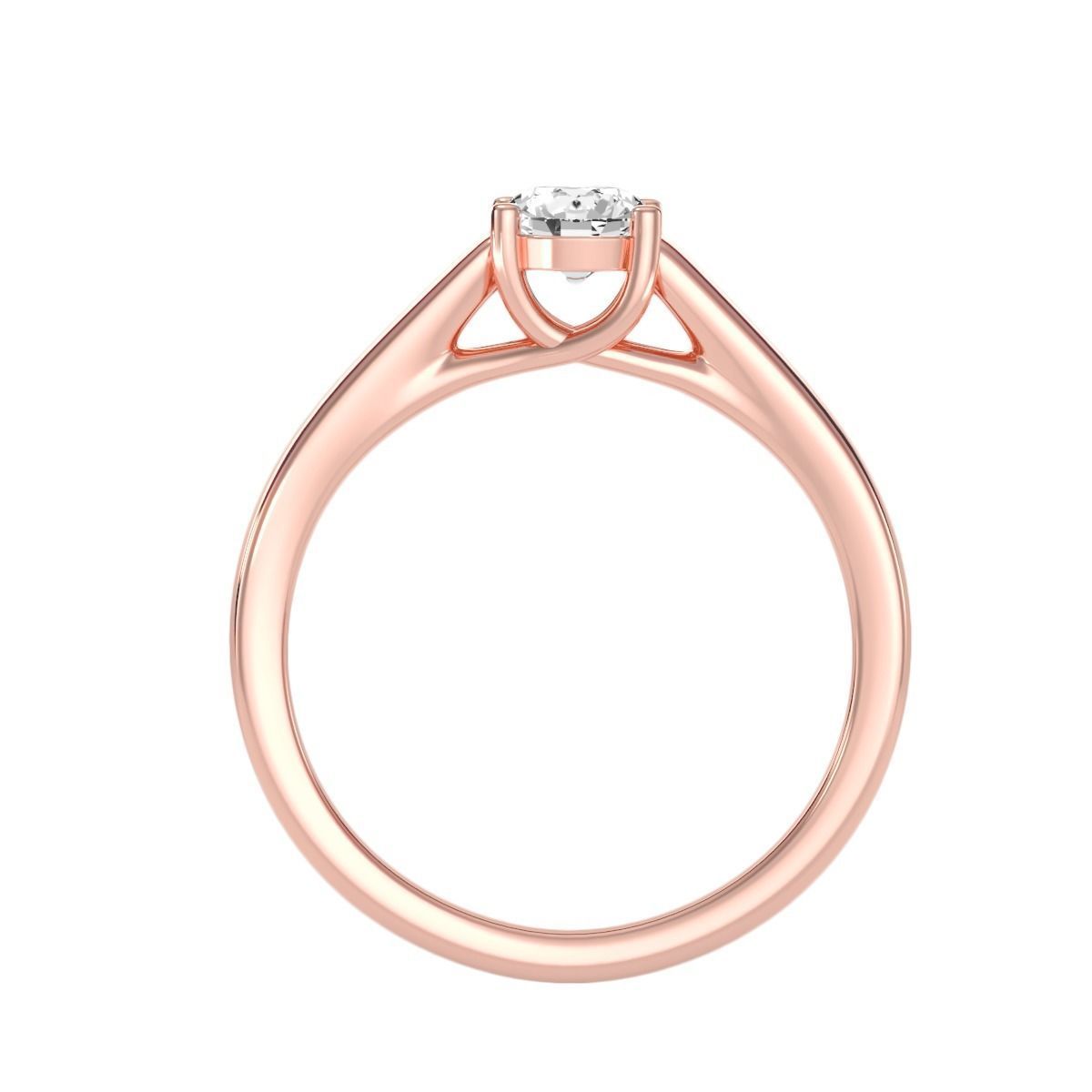 solitaire wedding engagement women ring 3dm render detail 3D print model_1