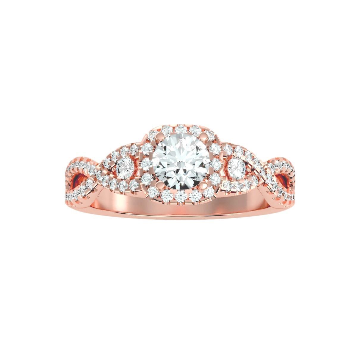 solitaire wedding engagement women ring 3dm render detail 3D print model_3