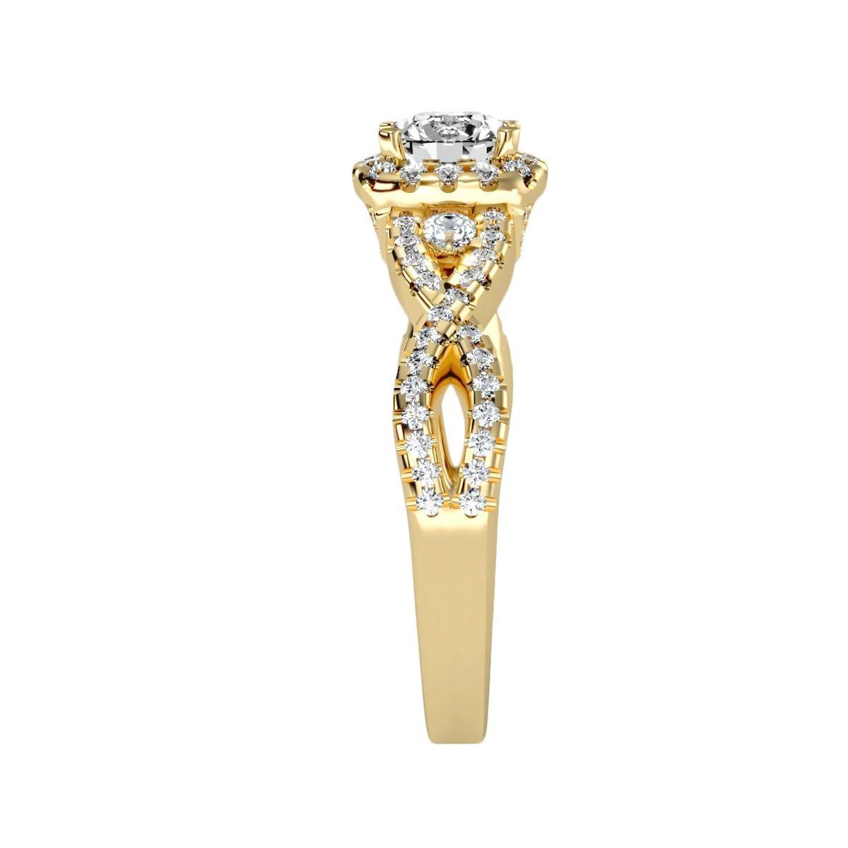 solitaire wedding engagement women ring 3dm render detail 3D print model_10