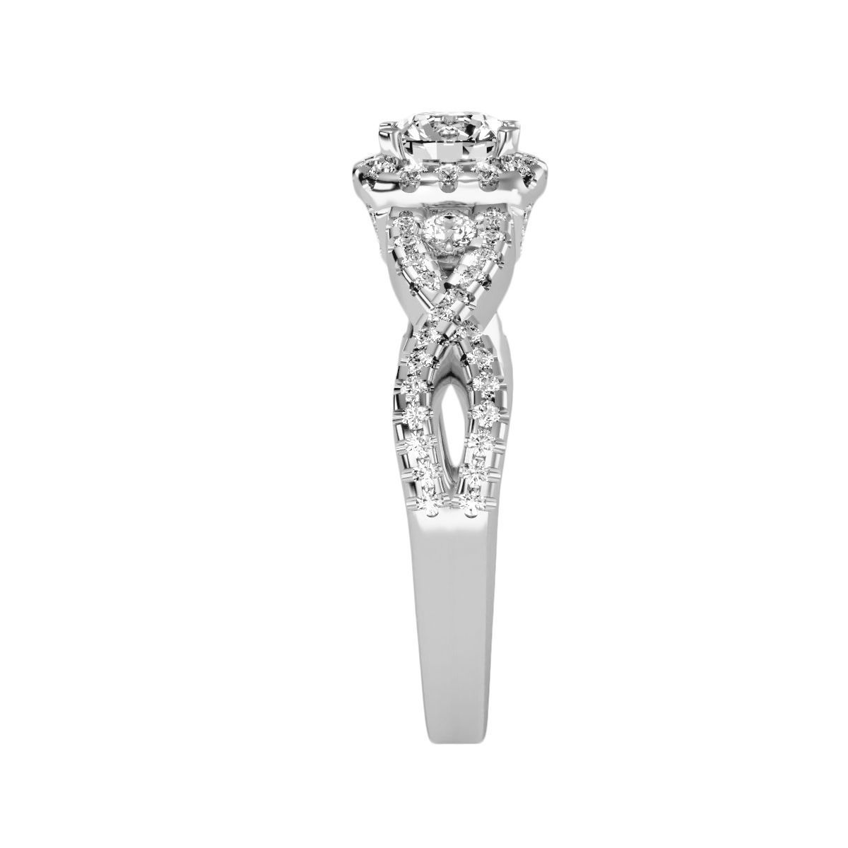 solitaire wedding engagement women ring 3dm render detail 3D print model_6