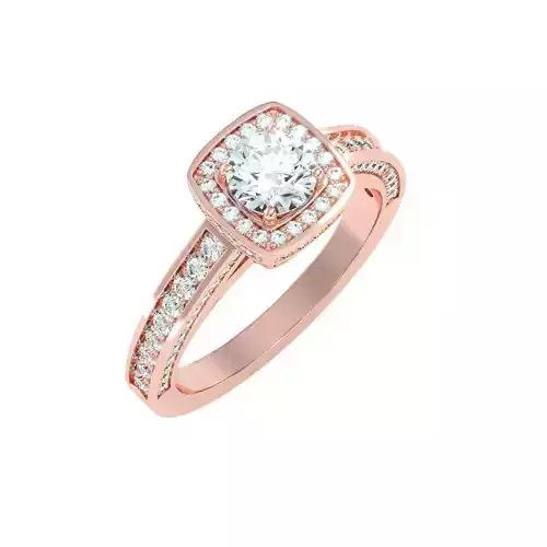 solitaire wedding engagement women ring 3dm render detail