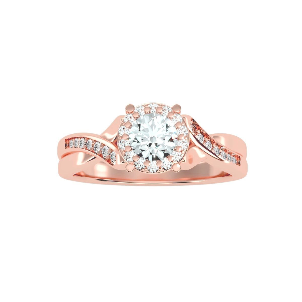solitaire wedding engagement women ring 3dm render detail 3D print model_3