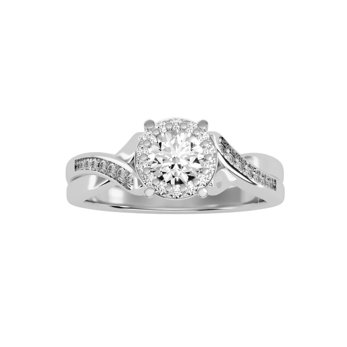 solitaire wedding engagement women ring 3dm render detail 3D print model_7