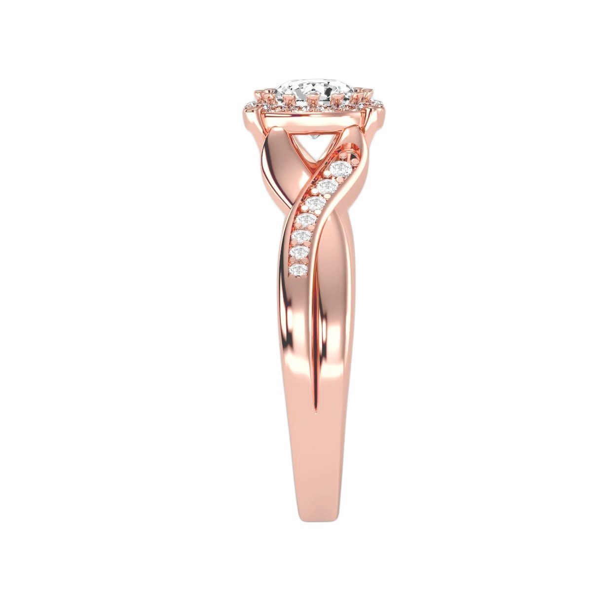 solitaire wedding engagement women ring 3dm render detail 3D print model_2