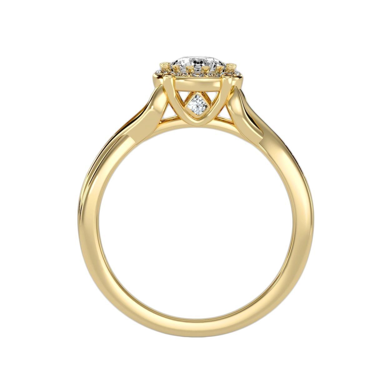 solitaire wedding engagement women ring 3dm render detail 3D print model_8