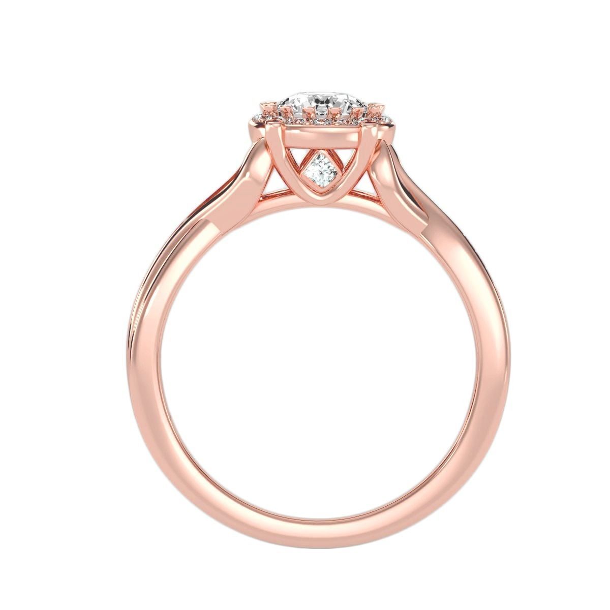 solitaire wedding engagement women ring 3dm render detail 3D print model_1