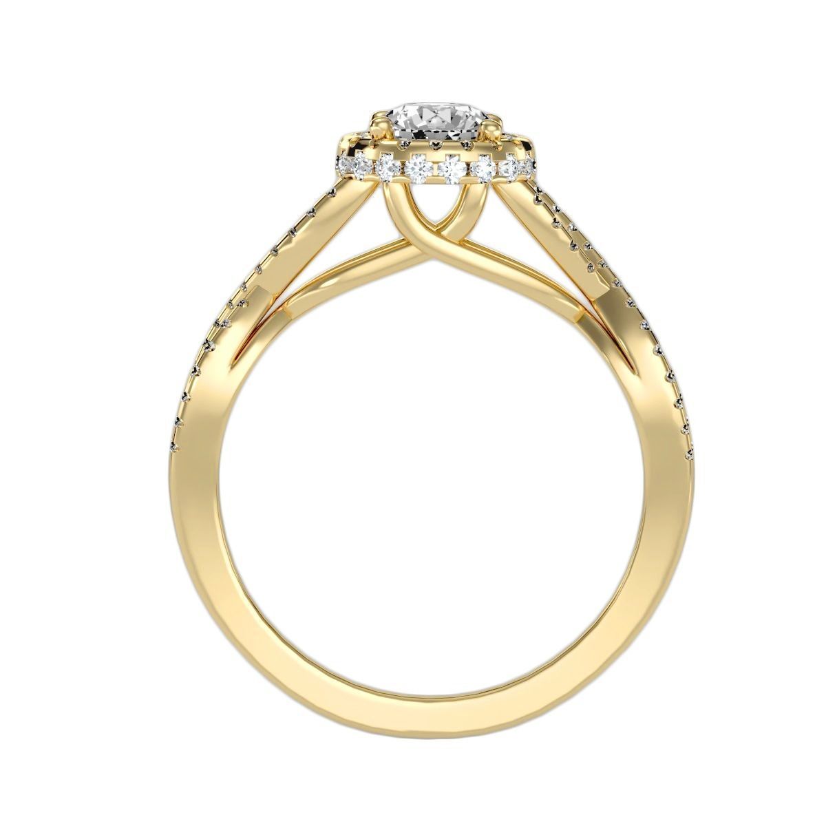 solitaire wedding engagement women ring 3dm render detail 3D print model_8