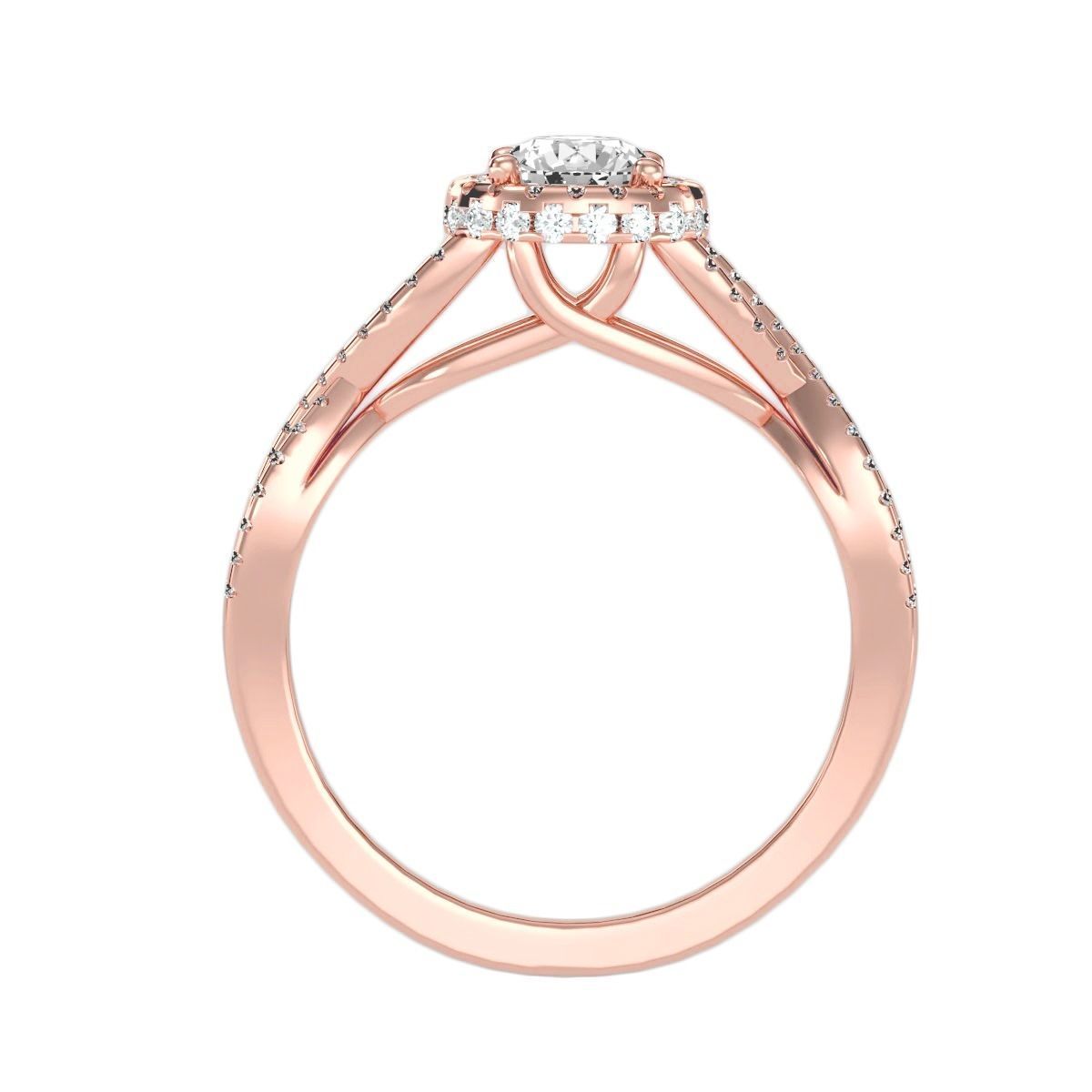 solitaire wedding engagement women ring 3dm render detail 3D print model_1