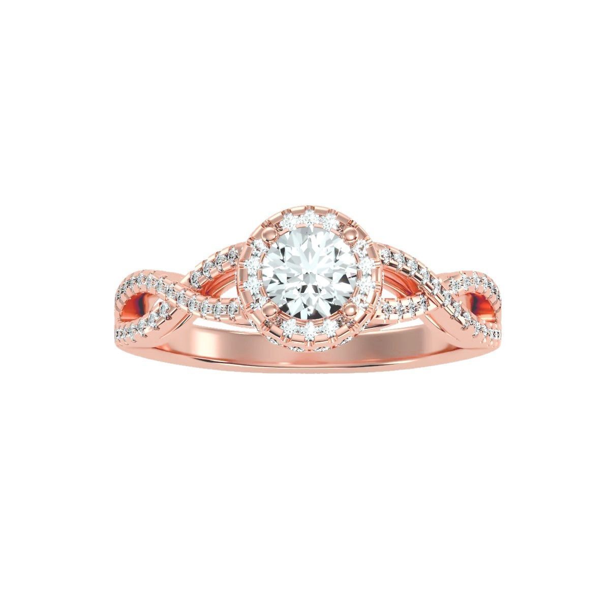 solitaire wedding engagement women ring 3dm render detail 3D print model_3