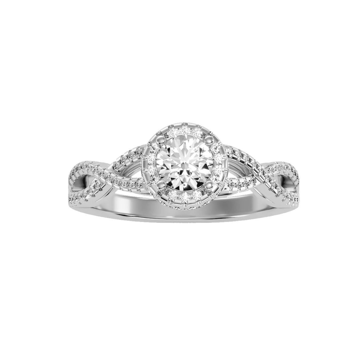 solitaire wedding engagement women ring 3dm render detail 3D print model_7
