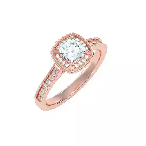 solitaire wedding engagement women ring 3dm render detail