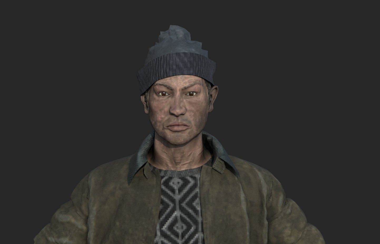 HOMELESS ALCOHOLIC 3D model_4