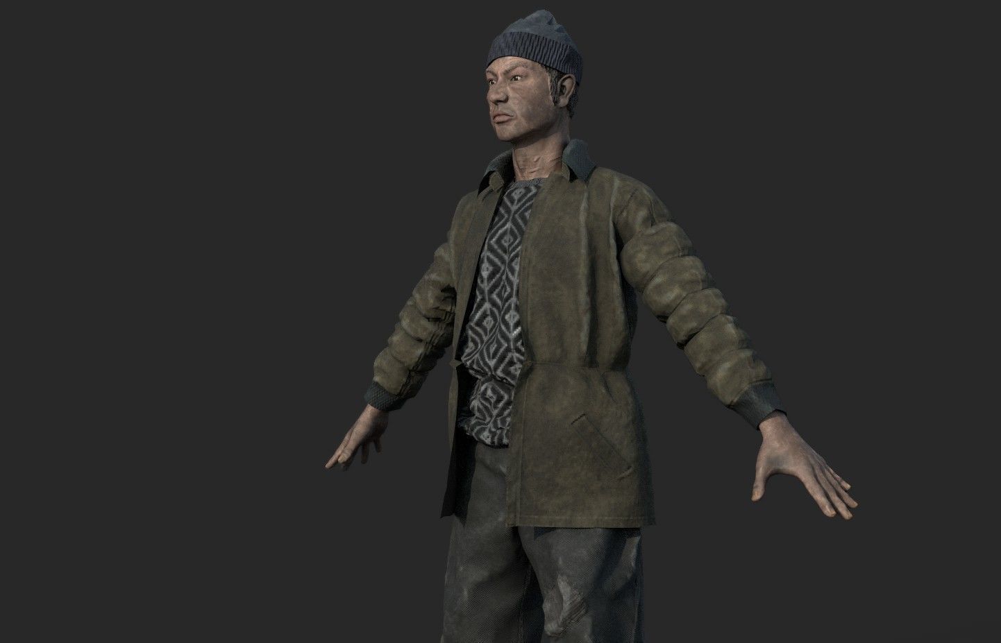 HOMELESS ALCOHOLIC 3D model_6