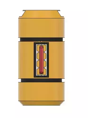 Scream Cannister for two 18650 batteries 3D print model