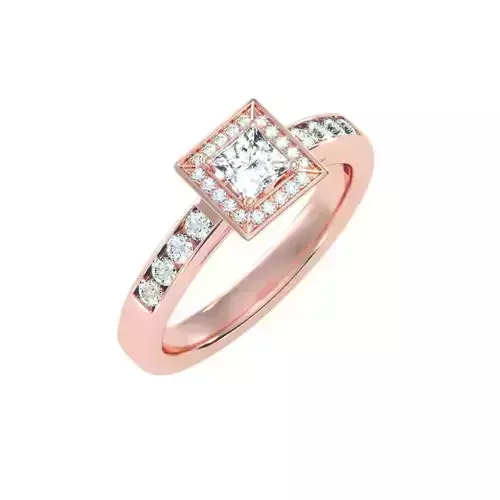 solitaire wedding engagement women ring 3dm render detail 3D print model