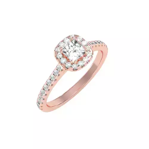 solitaire wedding engagement women ring 3dm render detail 3D print model
