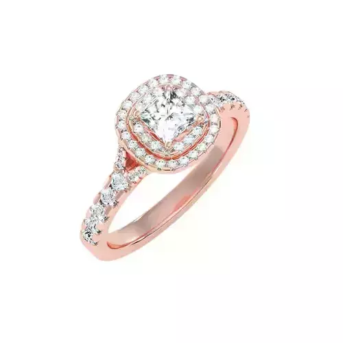 solitaire wedding engagement women ring 3dm render detail