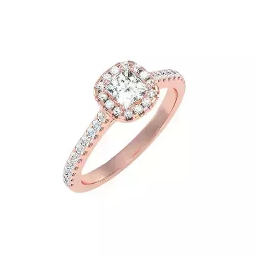 solitaire wedding engagement women ring 3dm render detail 3D print model