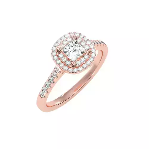 solitaire wedding engagement women ring 3dm render detail 3D print model