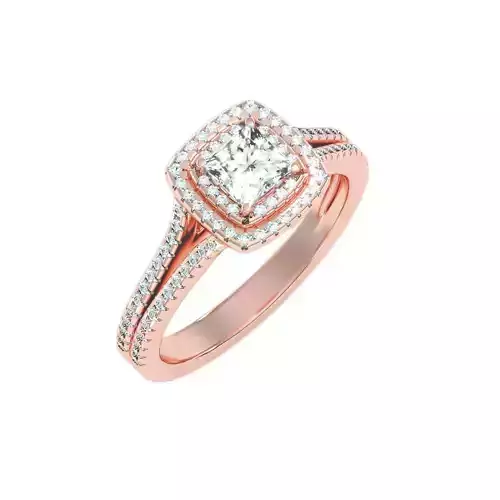 solitaire wedding engagement women ring 3dm render detail 3D print model