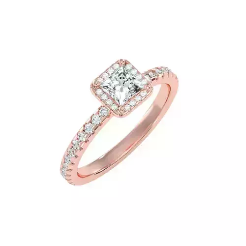 solitaire wedding engagement women ring 3dm render detail 3D print model