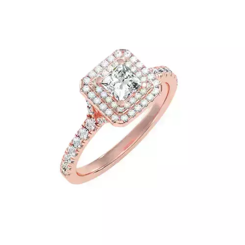 solitaire wedding engagement women ring 3dm render detail